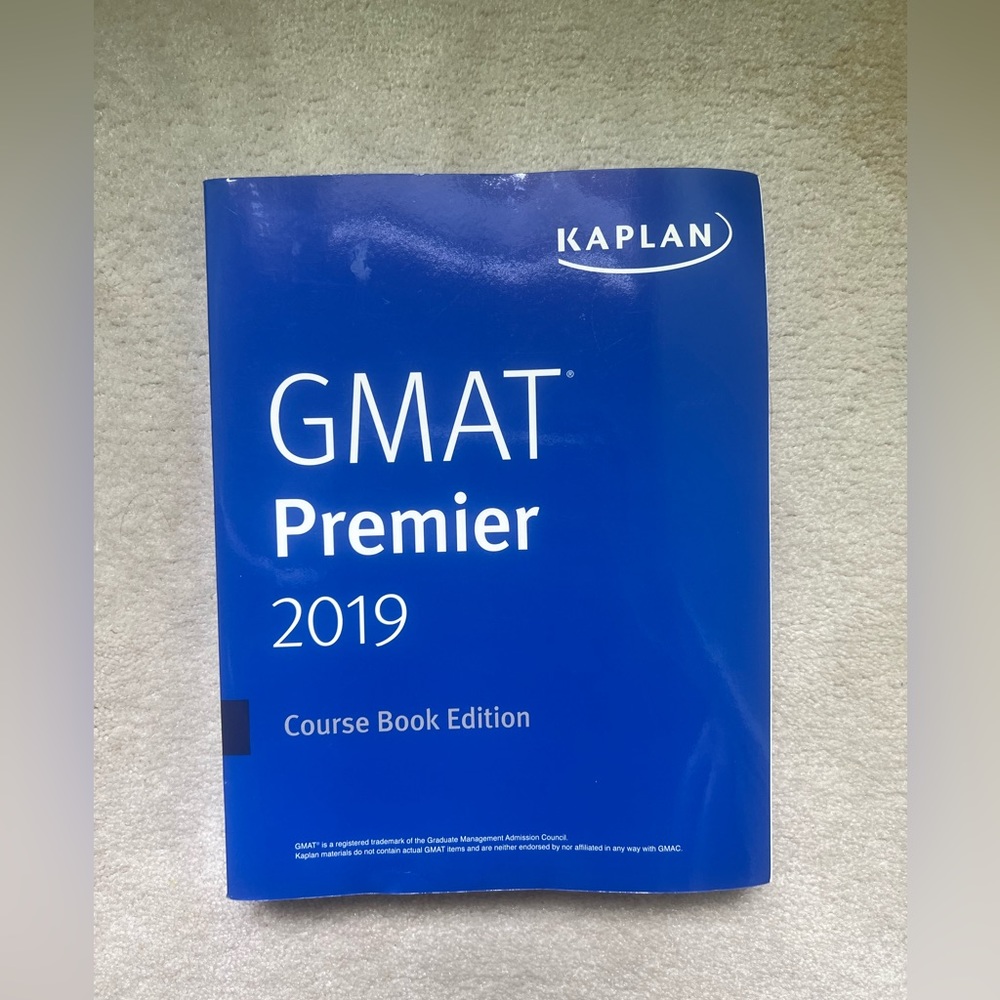 Kaplan GMAT Premier 2019 LIKE NEW Course Book